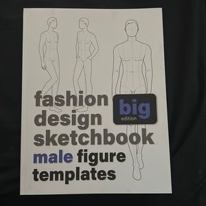 Fashion Design Sketchbook with MALE figure templates.